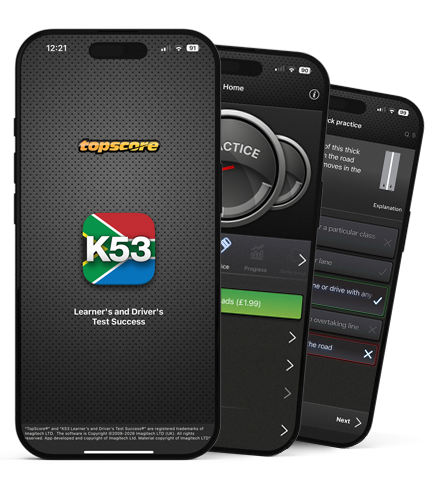 Topscore K53 Learner's & Driver's test revision app for Apple iOS and Google Android